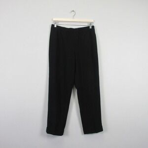 Club Monaco Dress Pants Trouser Women 4 Black Pull On Casual Travel 384